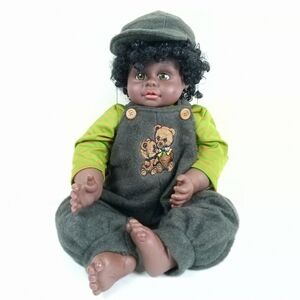 Heritage Mint Sweet & Innocent African American Boy Doll 20"